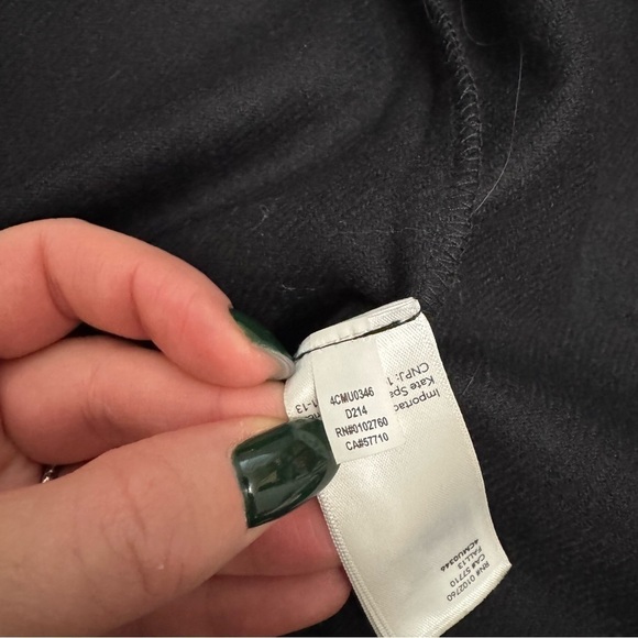 Kate spade Saturday black wool button down size S - Picture 6 of 7